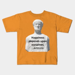 Aristotle - Happines Kids T-Shirt